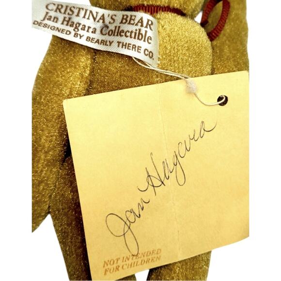 SIGNED 6" Vntg Victorian-styled Christina's Bear "Edward Theordore" Jan Hagara - Picture 9 of 10